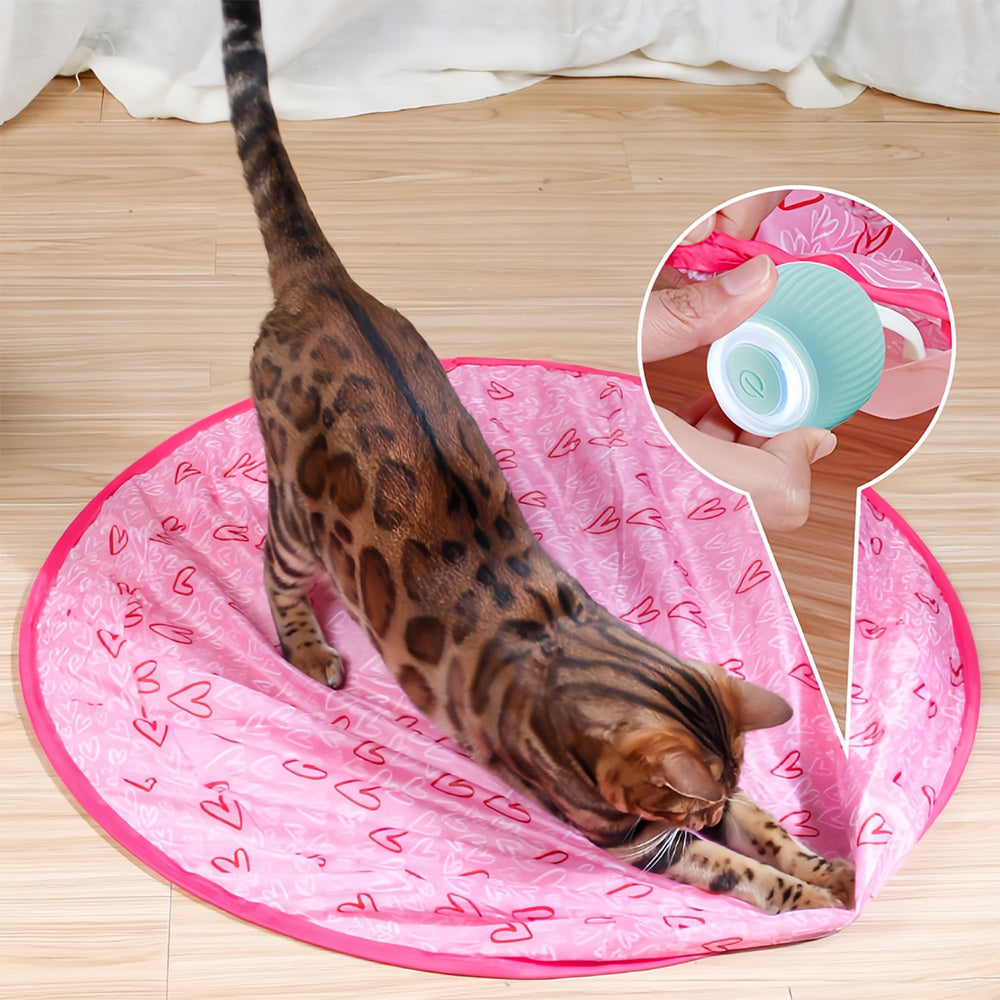 Interactive Moving Toy for Cats – WhiskRoll-Pink-The Livary