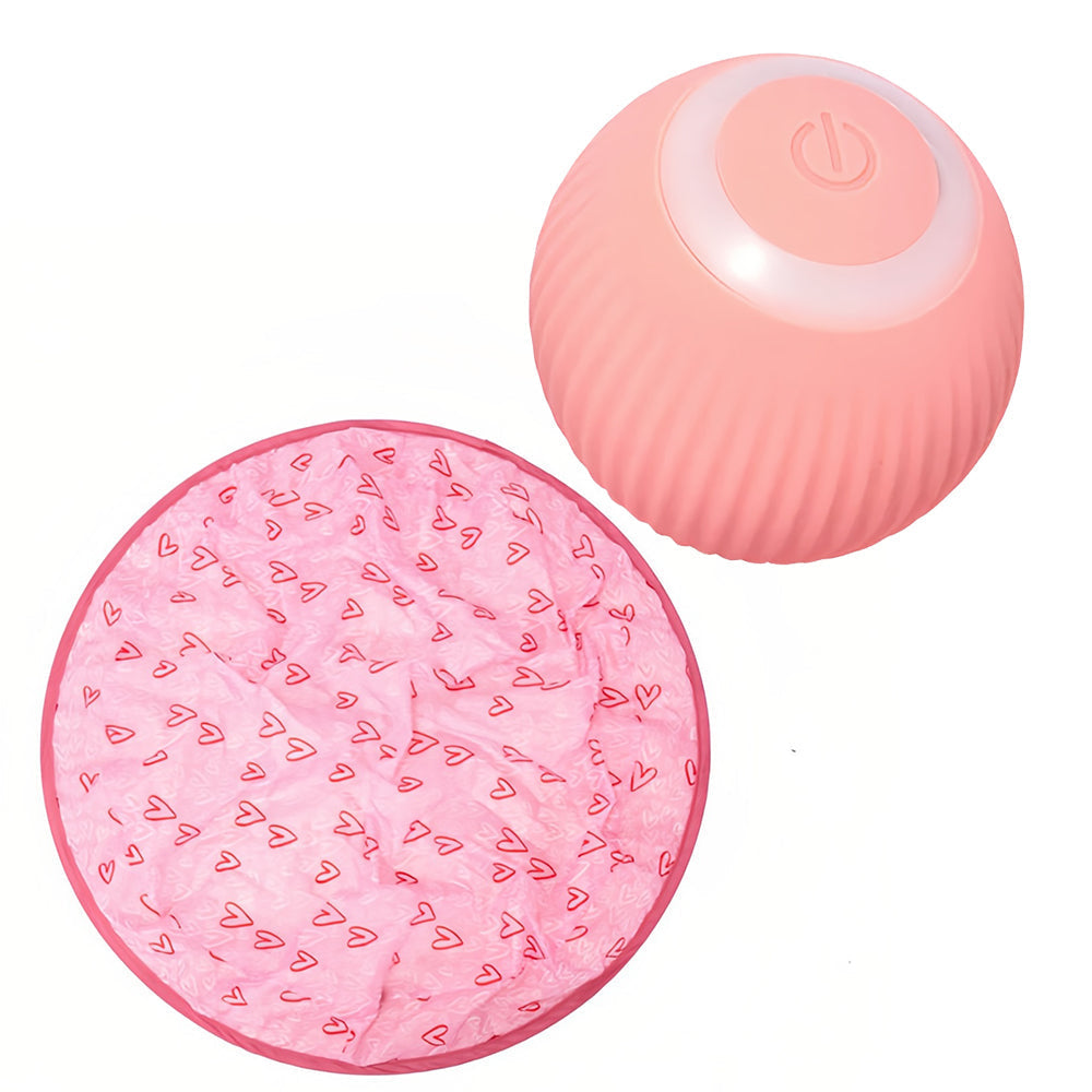 Interactive Moving Toy for Cats – WhiskRoll-Pink-The Livary