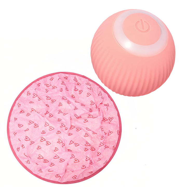 Interactive Moving Toy for Cats – WhiskRoll-Pink-The Livary