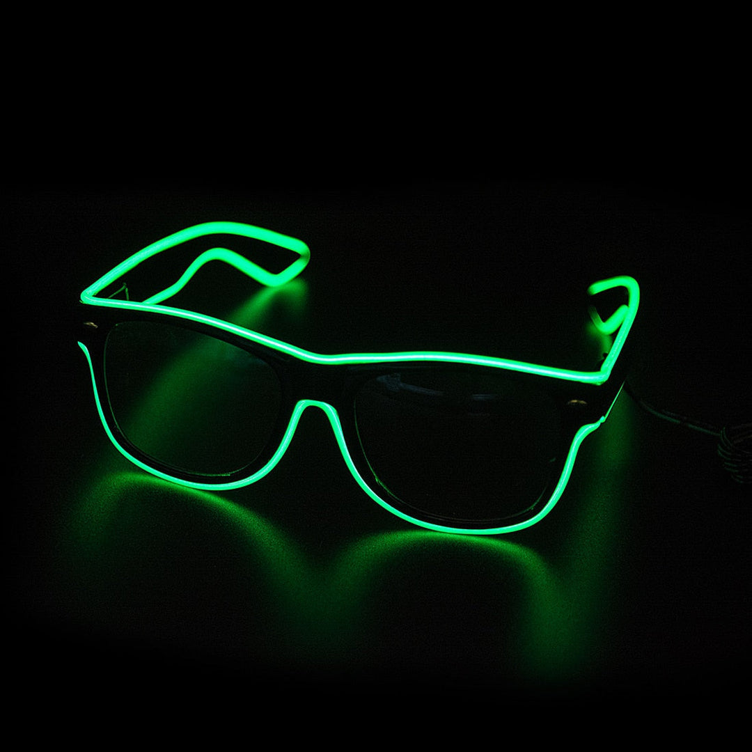 Glowing Neon Glasses - LumaGlow-Blue-The Livary