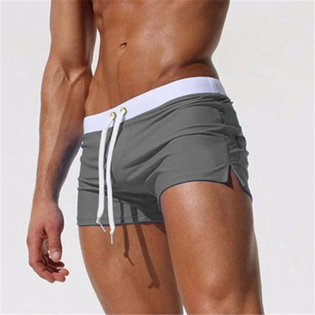 Trendy Men's Swim Shorts – Jace-Dark grey-XS-The Livary