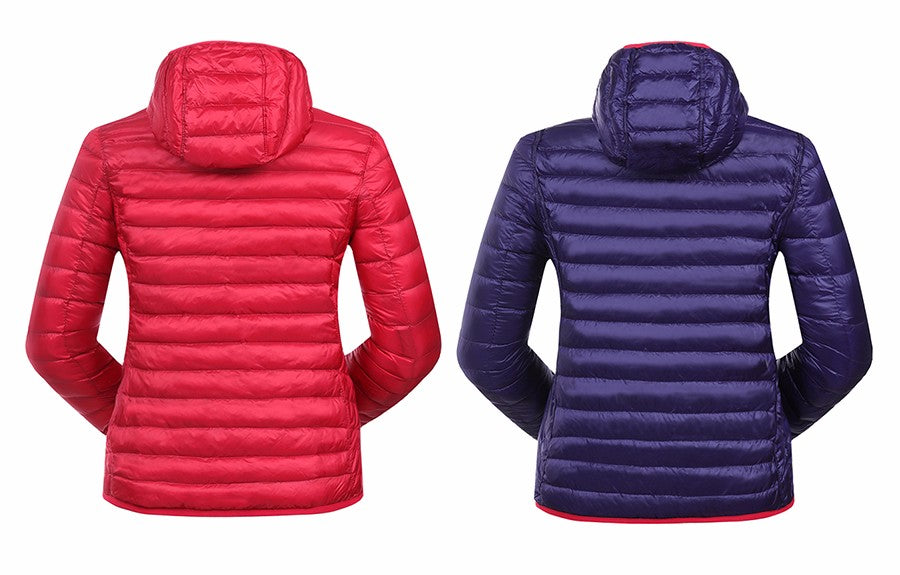 Stylish Reversible Women's Down Jacket - Aurora-Blue-S-The Livary