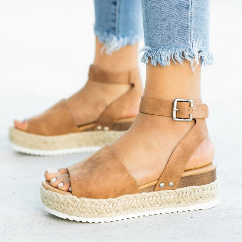 Trendy women's high heel sandals with zipper – Leona-Brown-3-The Livary