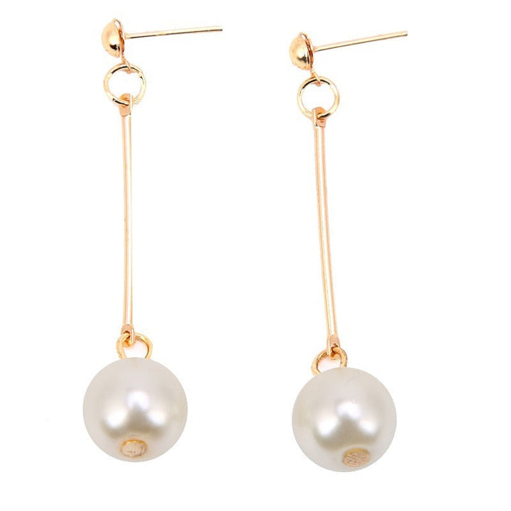Pearl hoop earrings in Luxury Design - Selena-The Livary