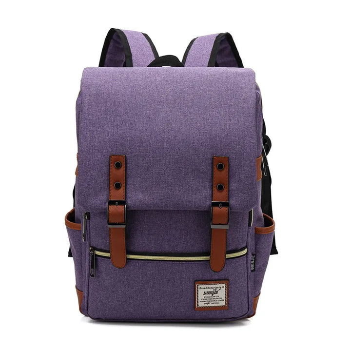 Waterproof Unisex Oxford Backpack – Valtro-Purple-The Livary