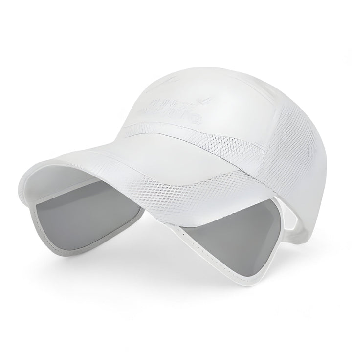 Trendy visor cap with UV protection for active days – SunSport Kim-White-The Livary