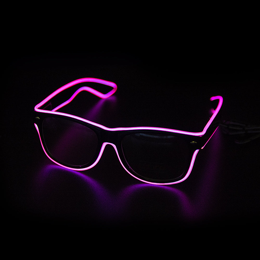 Glowing Neon Glasses - LumaGlow-Pink-The Livary