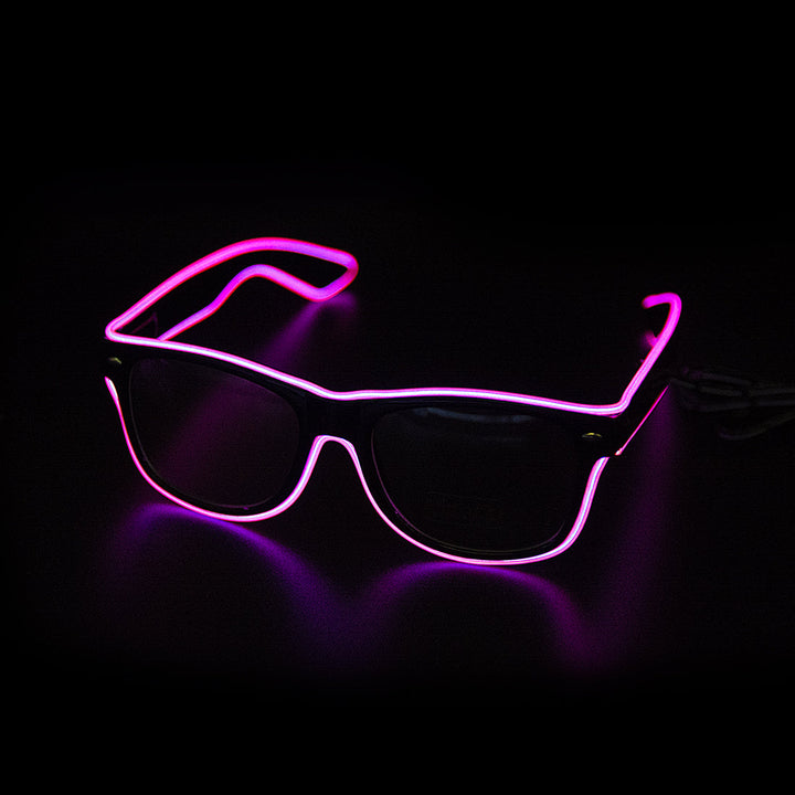 Glowing Neon Glasses - LumaGlow-Pink-The Livary