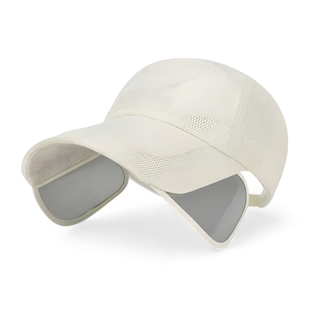 Trendy visor cap with UV protection for active days – SunSport Kim-Beige-The Livary