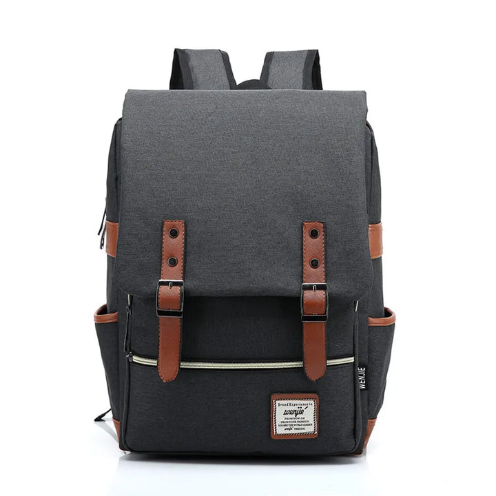 Waterproof Unisex Oxford Backpack – Valtro-Dark grey-The Livary