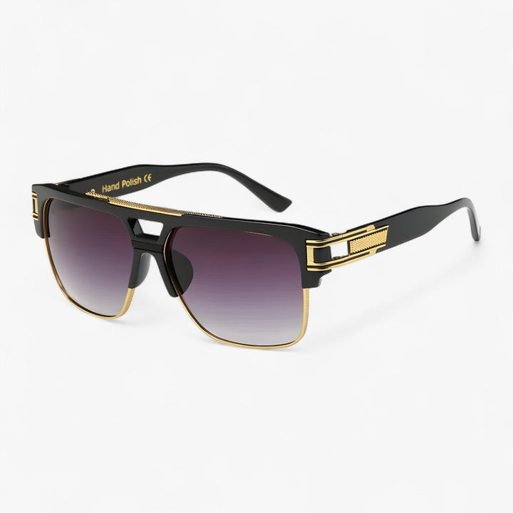 Classic Unisex Mirror Sunglasses – Lynor-Black-The Livary