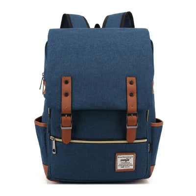 Waterproof Unisex Oxford Backpack – Valtro-Dark blue-The Livary