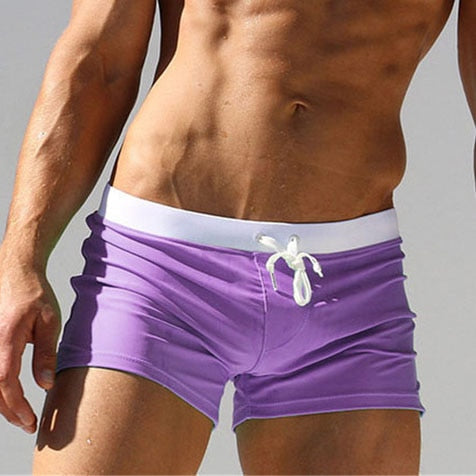 Trendy Men's Swim Shorts – Jace-Purple-XS-The Livary