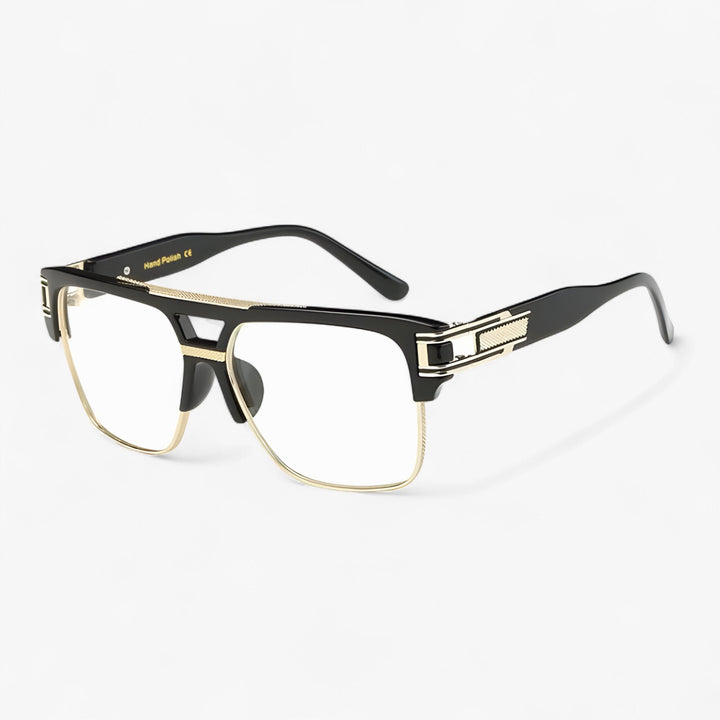 Classic Unisex Mirror Sunglasses – Lynor-Transparent Black-The Livary