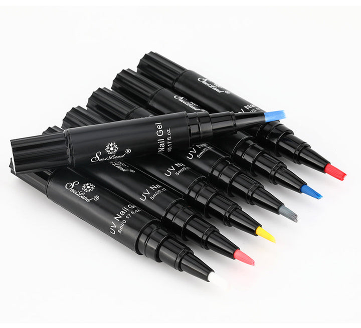 Gel Nail Polish Pen Without UV – Glosséa-Black-The Livary