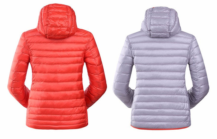 Stylish Reversible Women's Down Jacket - Aurora-Blue-S-The Livary