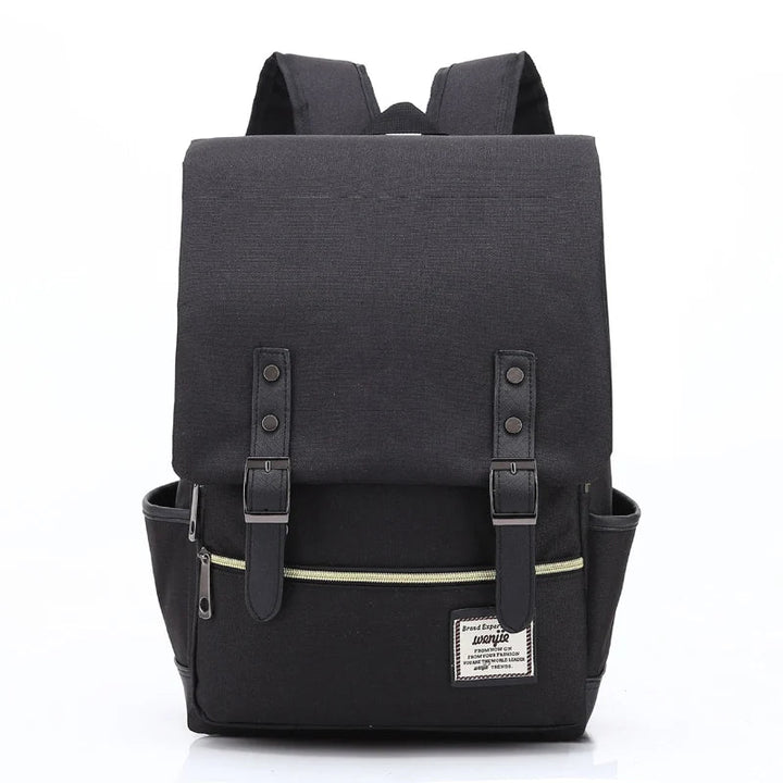 Waterproof Unisex Oxford Backpack – Valtro-Black-The Livary
