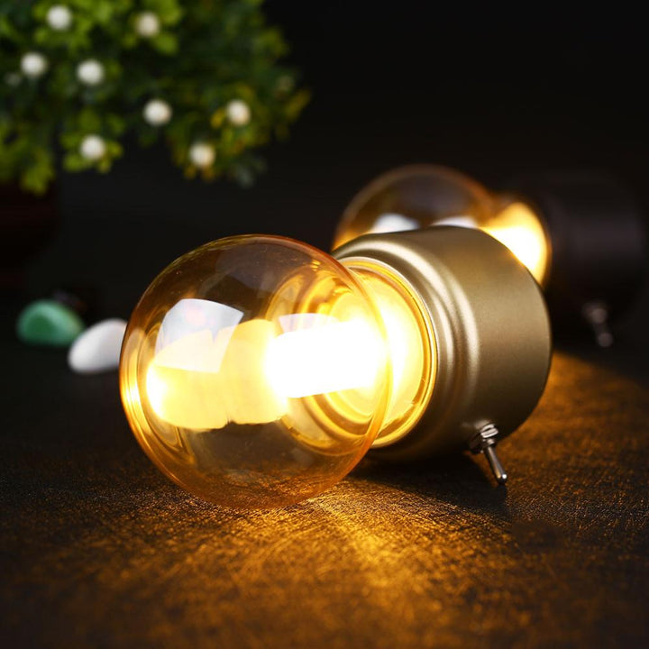 Portable Retro Table Lamp - LumiRetro-Gold-The Livary