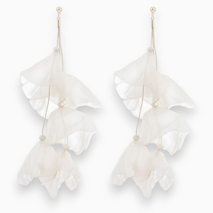 Tulip Treasure Earrings - Florina-Broken white-The Livary