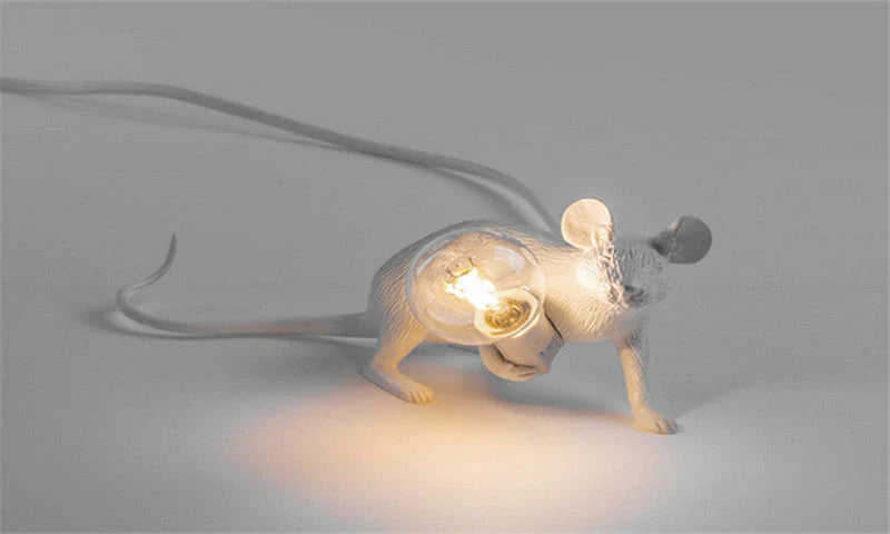 Original Mouse Lamp - SqueakLight-Standing mouse / Gold-The Livary