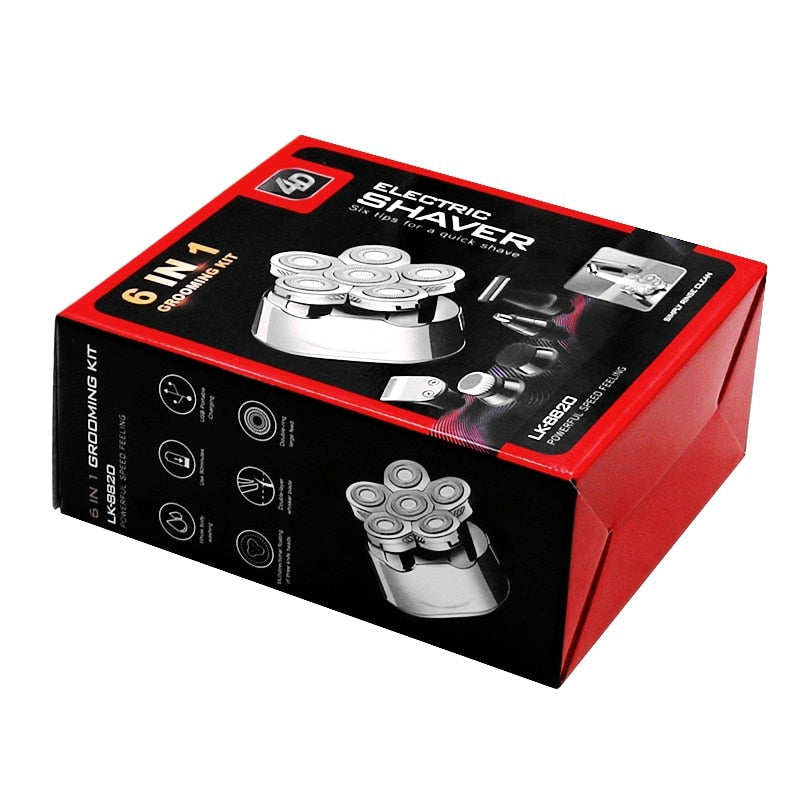6-in-1 Electric Shaver – TitanEdge-Complete Set-The Livary