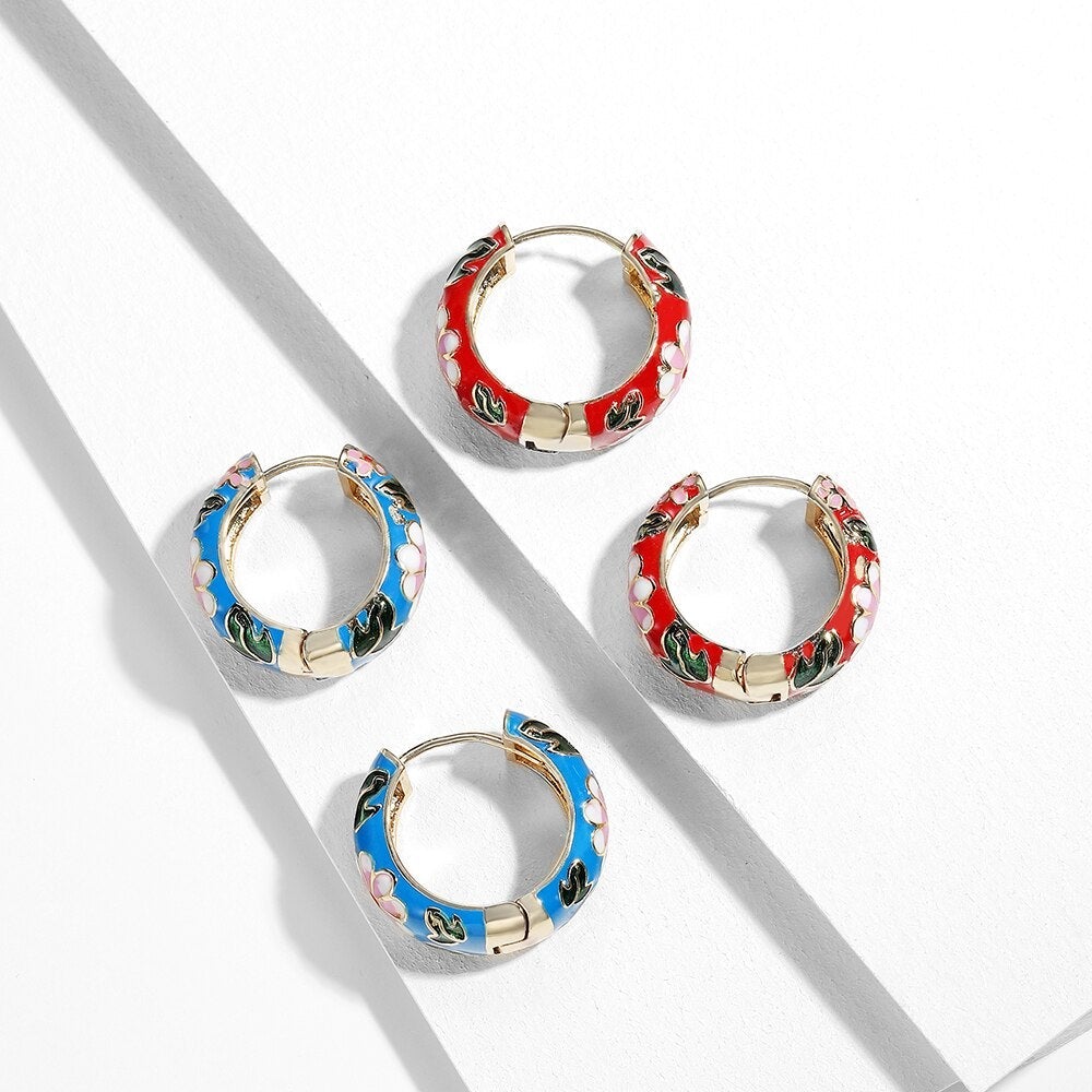 Luxury Flower Earrings - Roselle-Black-The Livary