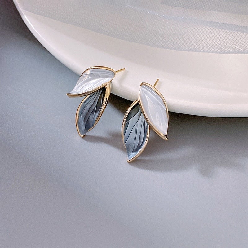 Luxury Enamel Lucky Wing Earrings - Aelina-The Livary