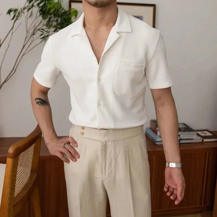 Basic Men's Shirt – Nolan-Khaki-S-The Livary
