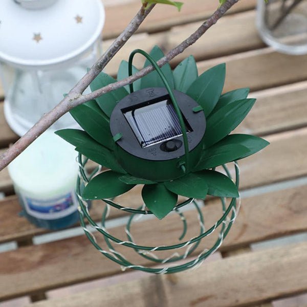 Pineapple-Shaped Solar Lamp - SolarPine-The Livary