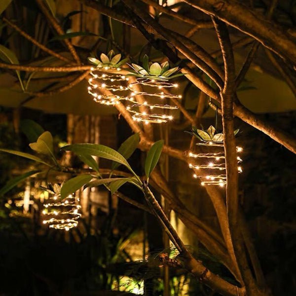 Pineapple-Shaped Solar Lamp - SolarPine-The Livary