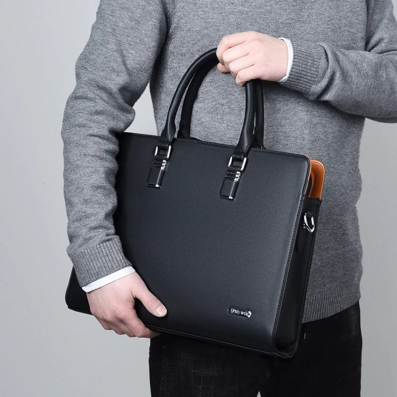 Luxury Men's Laptop Bag – Portaro-Blue-35.56 cm-The Livary