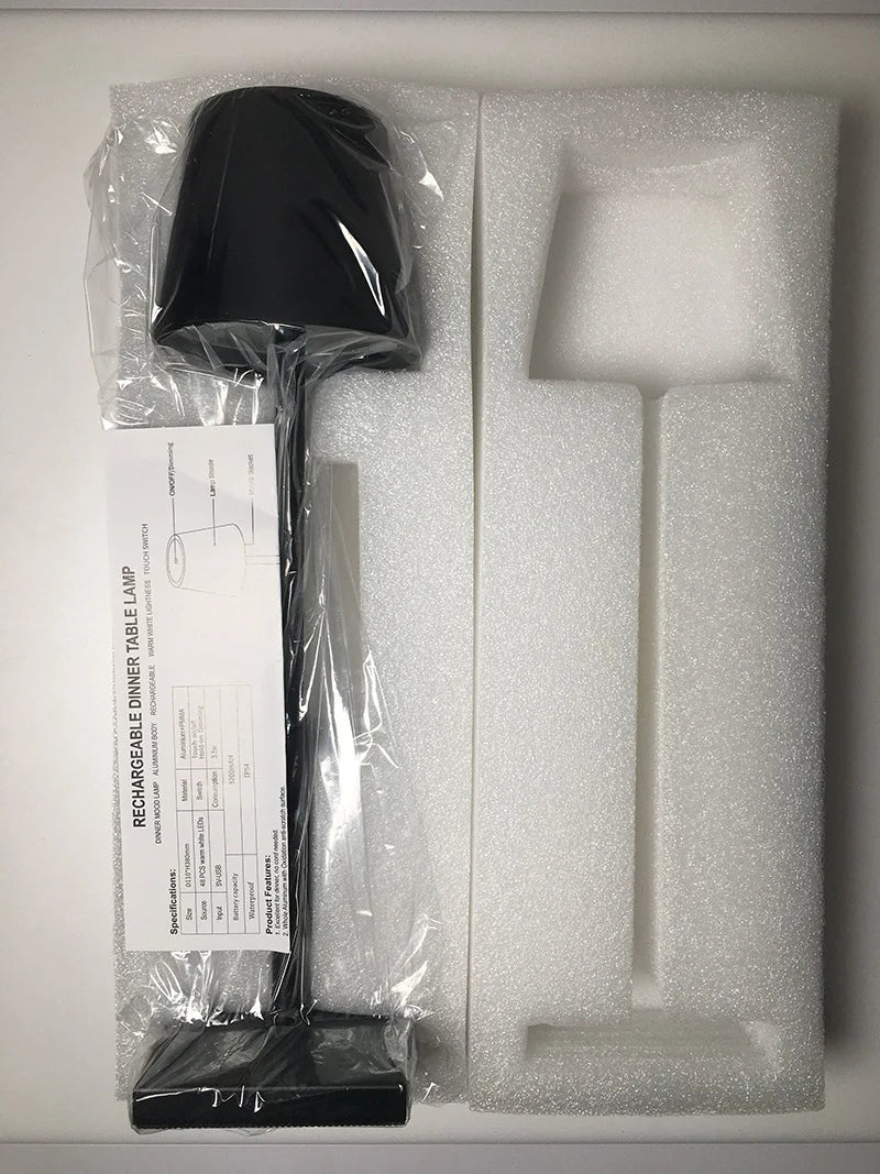 Wireless Rechargeable Table Lamp - Scandiglow-White-The Livary