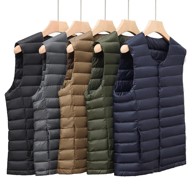 Ultralight down vest for men – Laurent-Black-S-The Livary