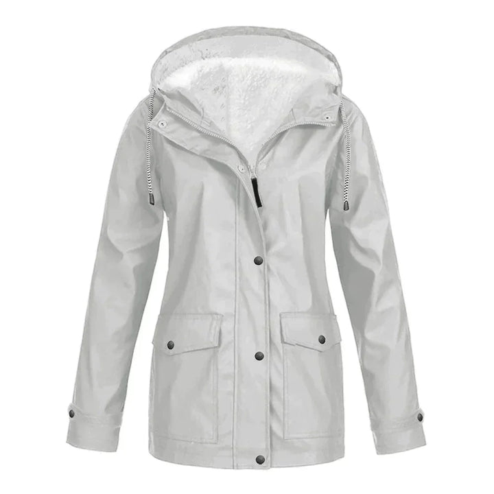 Waterproof Ladies Rain Jacket - Skye-Silver-S-The Livary