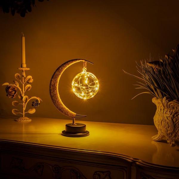 Enchanting Ambient Moonlight Lamp - LunaGlow-Soft Gold-The Livary