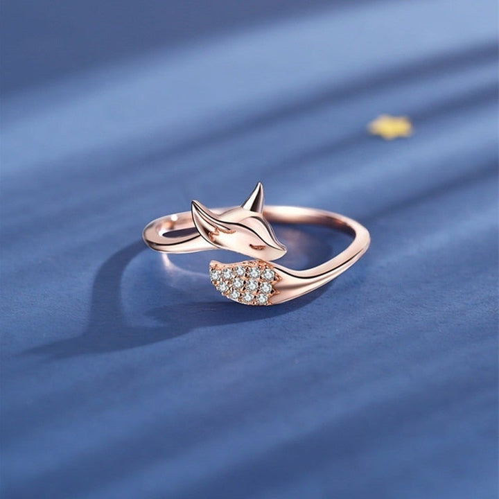 Rosé Silver Fox Ring - Finn (1+1 FREE)-5-The Livary