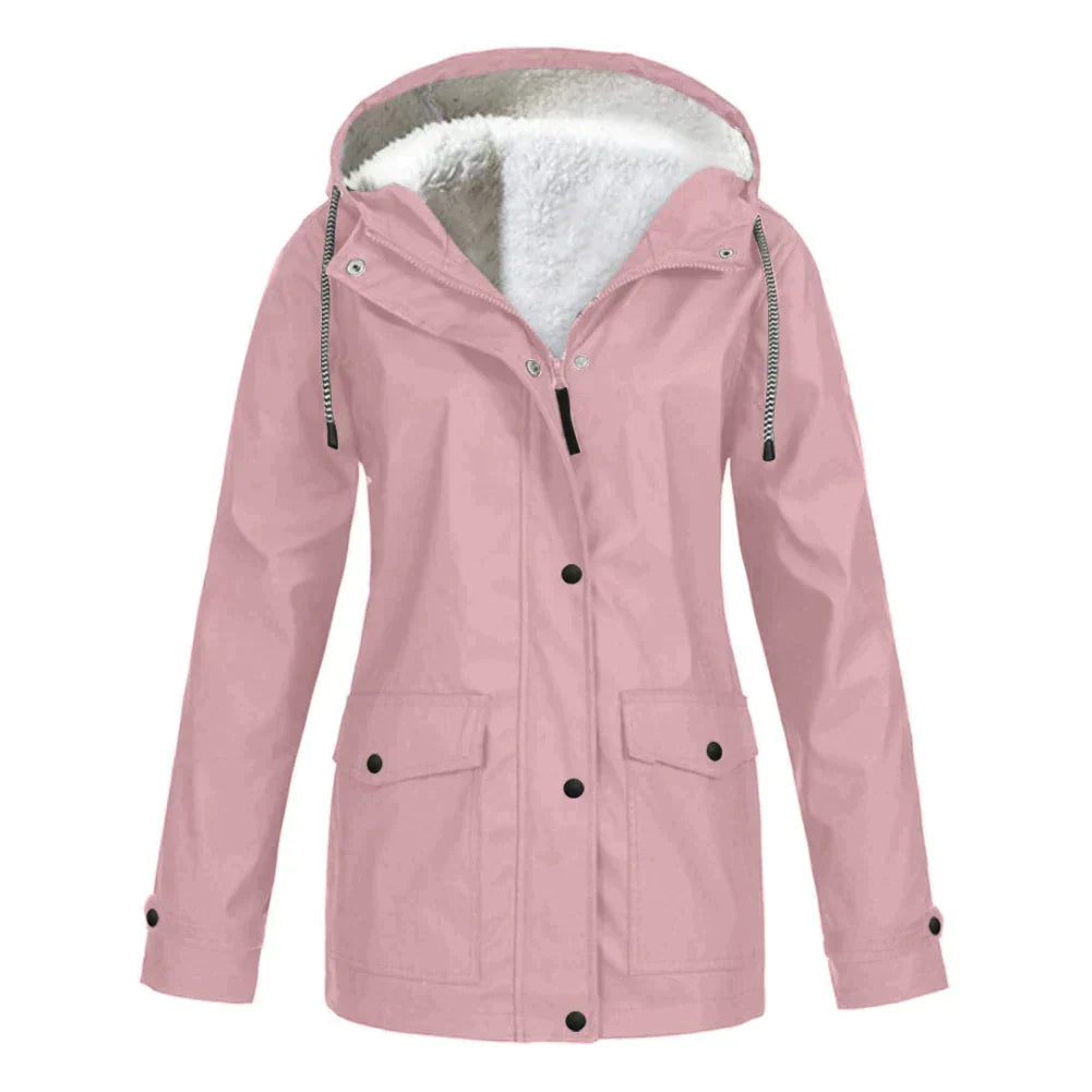 Waterproof Ladies Rain Jacket - Skye-Pink-S-The Livary