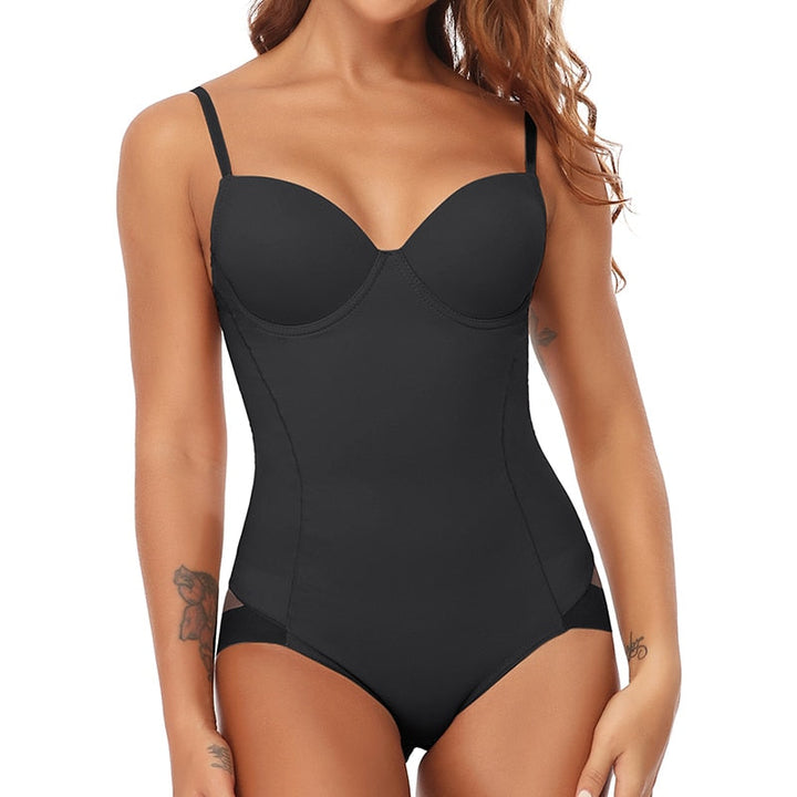 Chic Slimming Shapewear Bodysuit - Élise-Beige-S-The Livary