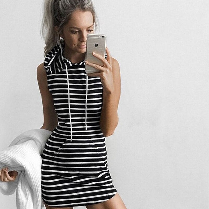 Trendy Sleeveless Mini Summer Dress with Twist Detail – Liora (Buy 1 Get 1 FREE)-Grey-XS-The Livary