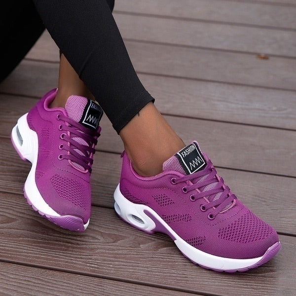 Comfortable & Breathable Orthopedic Women's Sneakers – Marlene-Black-3-The Livary