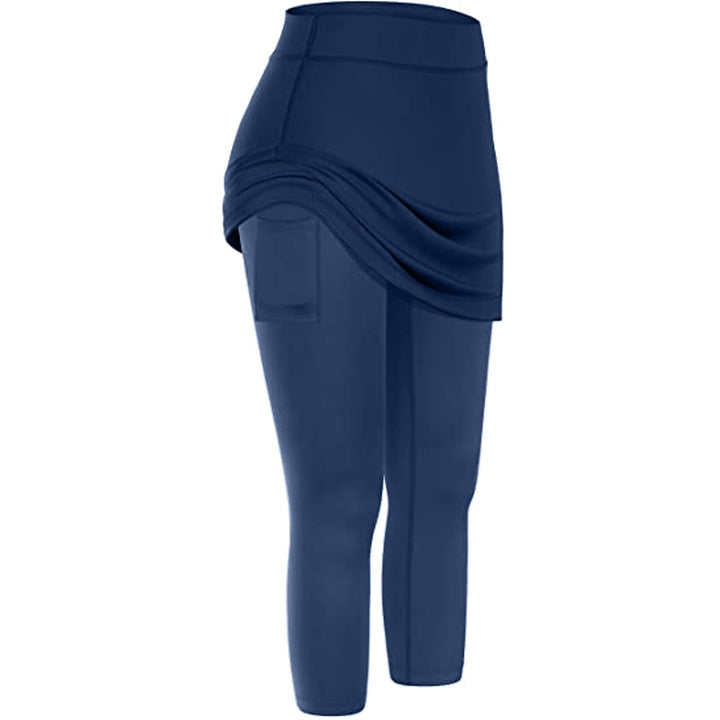 Rock leggings with practical side pockets – Mireille-Wine red-S-The Livary