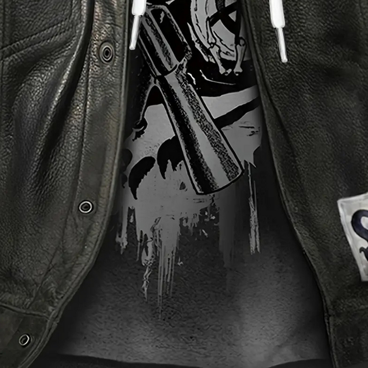 Casual Hoodie with Unique Print for Men - Mason-S-The Livary