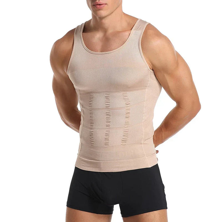 Men's Compression Undershirt – Massimo-Beige-S-The Livary