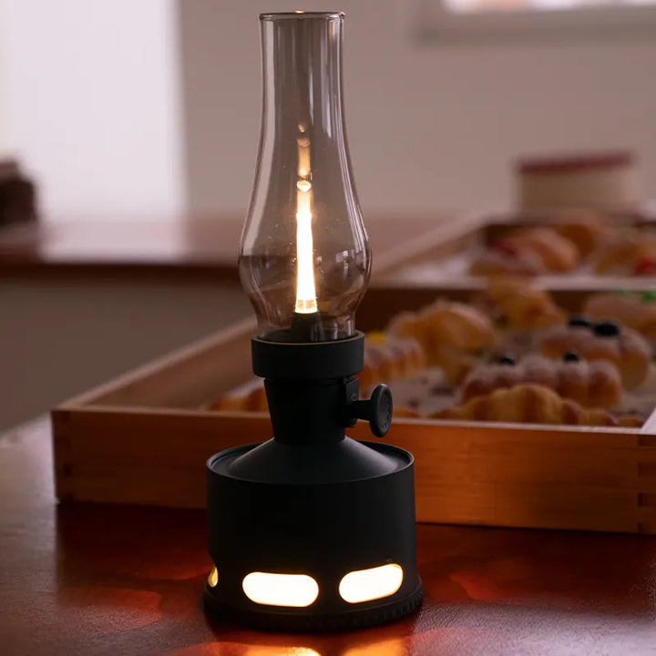 Rechargeable Vintage LED Lantern - LumaLantern-Green-The Livary