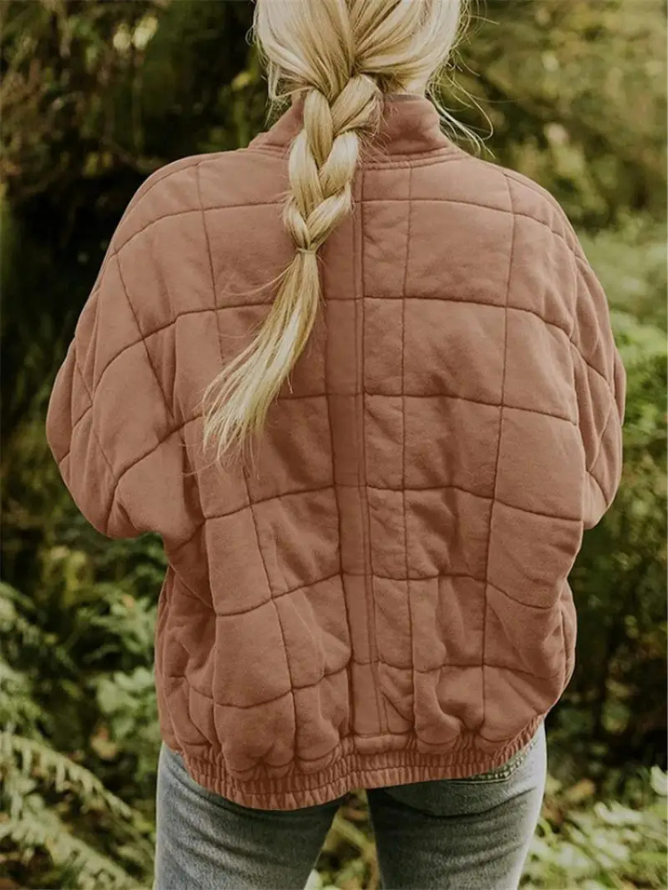 Oversized Padded Intermediate Jacket - Eliza-Dark grey-S-The Livary
