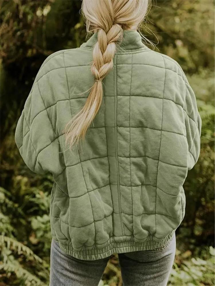 Oversized Padded Intermediate Jacket - Eliza-Dark grey-S-The Livary