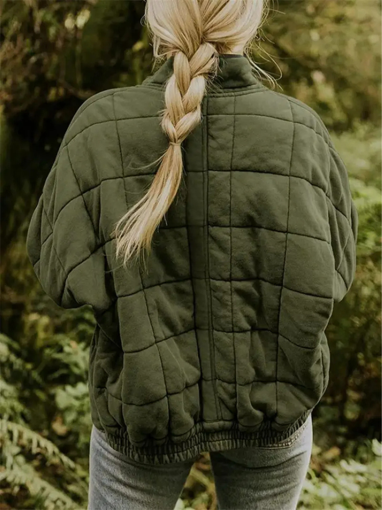 Oversized Padded Intermediate Jacket - Eliza-Dark grey-S-The Livary