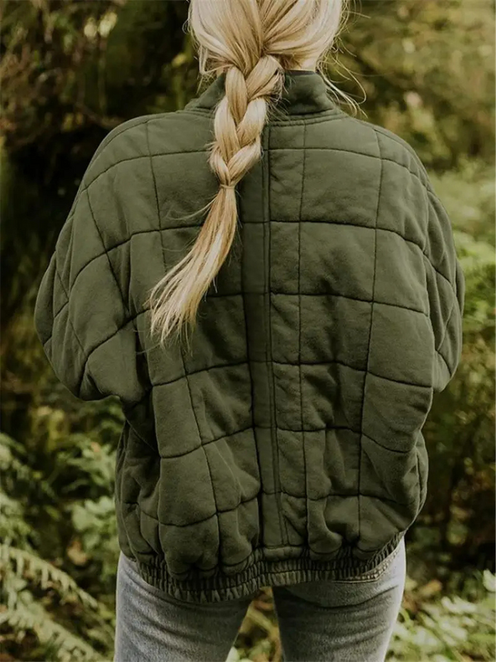 Oversized Padded Intermediate Jacket - Eliza-Dark grey-S-The Livary