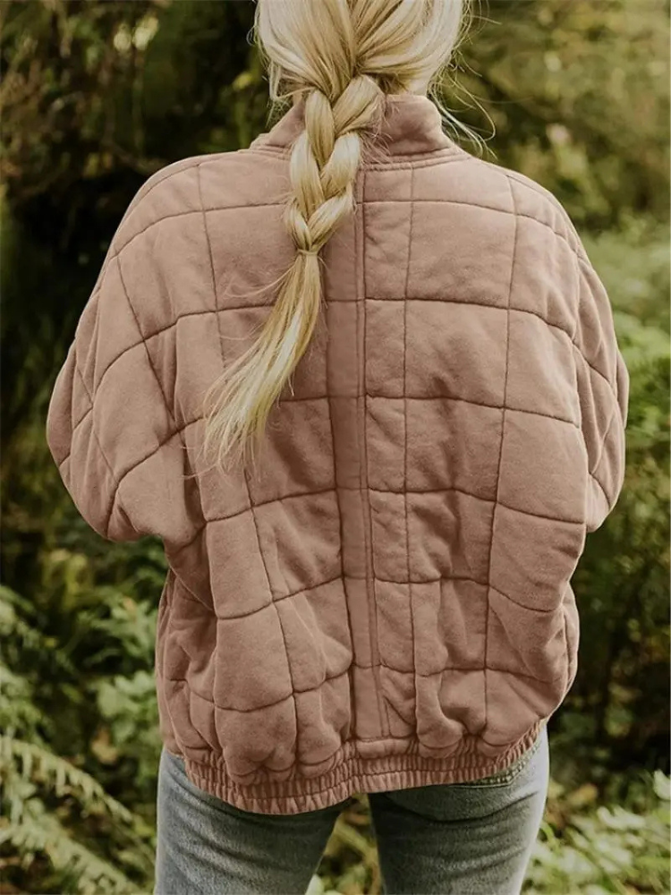 Oversized Padded Intermediate Jacket - Eliza-Dark grey-S-The Livary