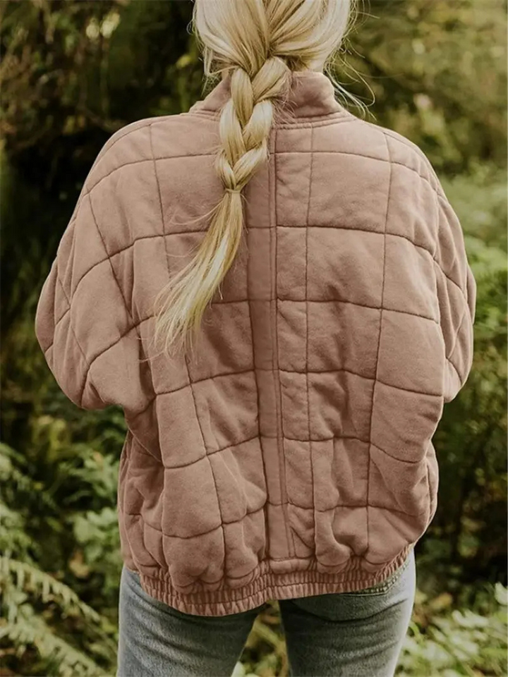 Oversized Padded Intermediate Jacket - Eliza-Dark grey-S-The Livary